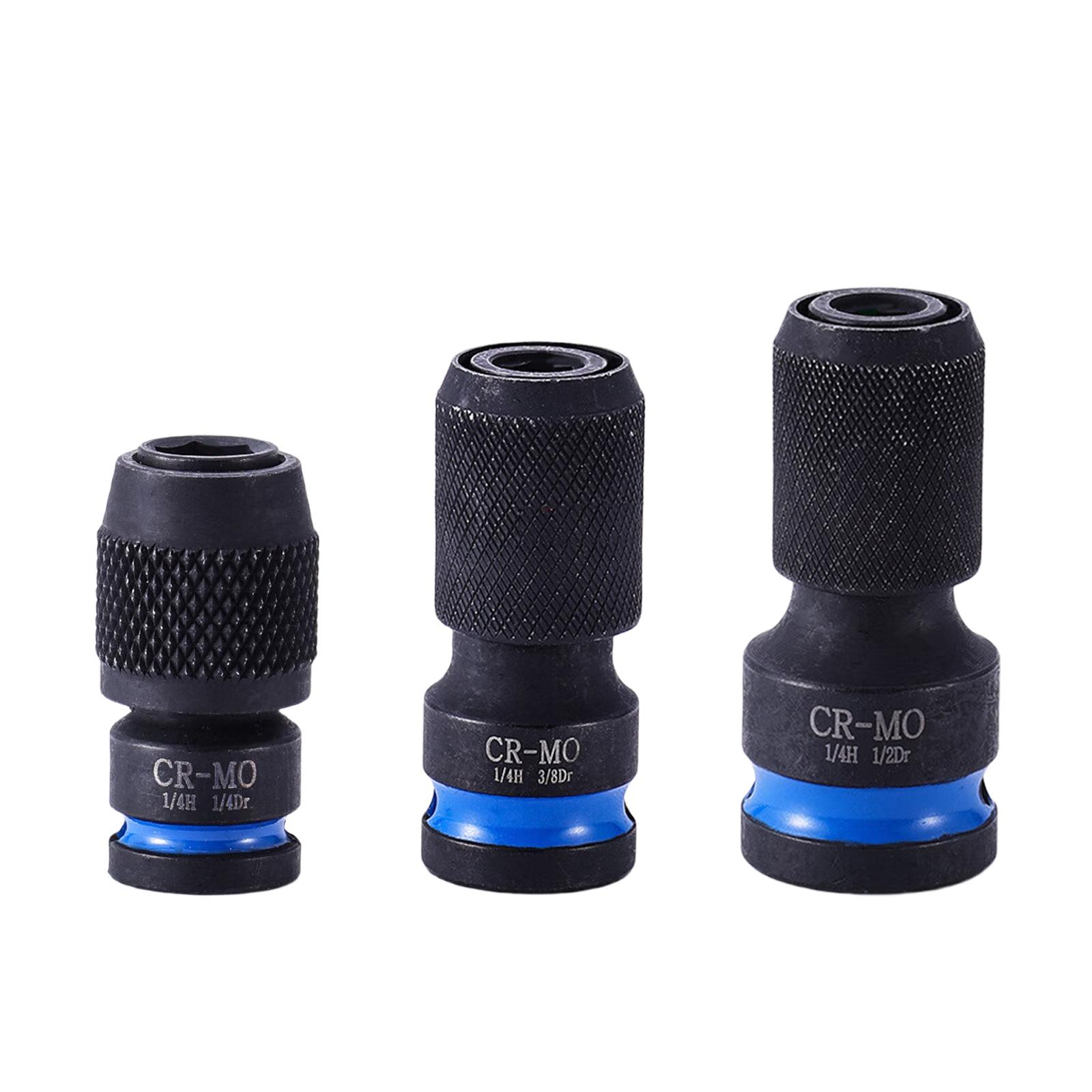 

Durability 1/2 Square Drive to 1/4 Hexagonal Sockets Adapter Quick Bit Replacement Compatibility for Electric Impacts Wrenches 10mm