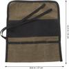 Uonlytech Rollwerkzeugtasche Leinwand Aufrollbare Tasche Schraubenschlüssel-Organizer mit Taschen Holz schnitzwerkzeuge Meißel Handwerkzeuge Tasche für Mechaniker Schreiner