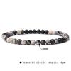 4mm Natural Agate Mini Energy Bracelet Women's Glossy Beads Semi-Precious Pulsera Jewellery Bracelet Bracelet