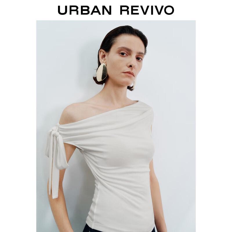 UR Elegant Asymmetrical Neck Twist T-Shirt