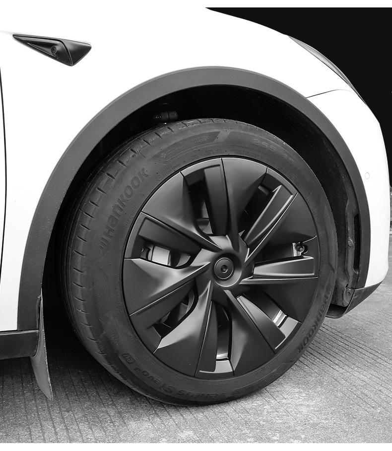19palcový černý dekorativní kryt náboje kola pro kola Tesla Model Y