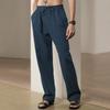 Men's Solid Cotton Linen Trousers