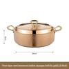 Chuyi Qi Premium gehämmertes Kupfer geteilter Hot Pot