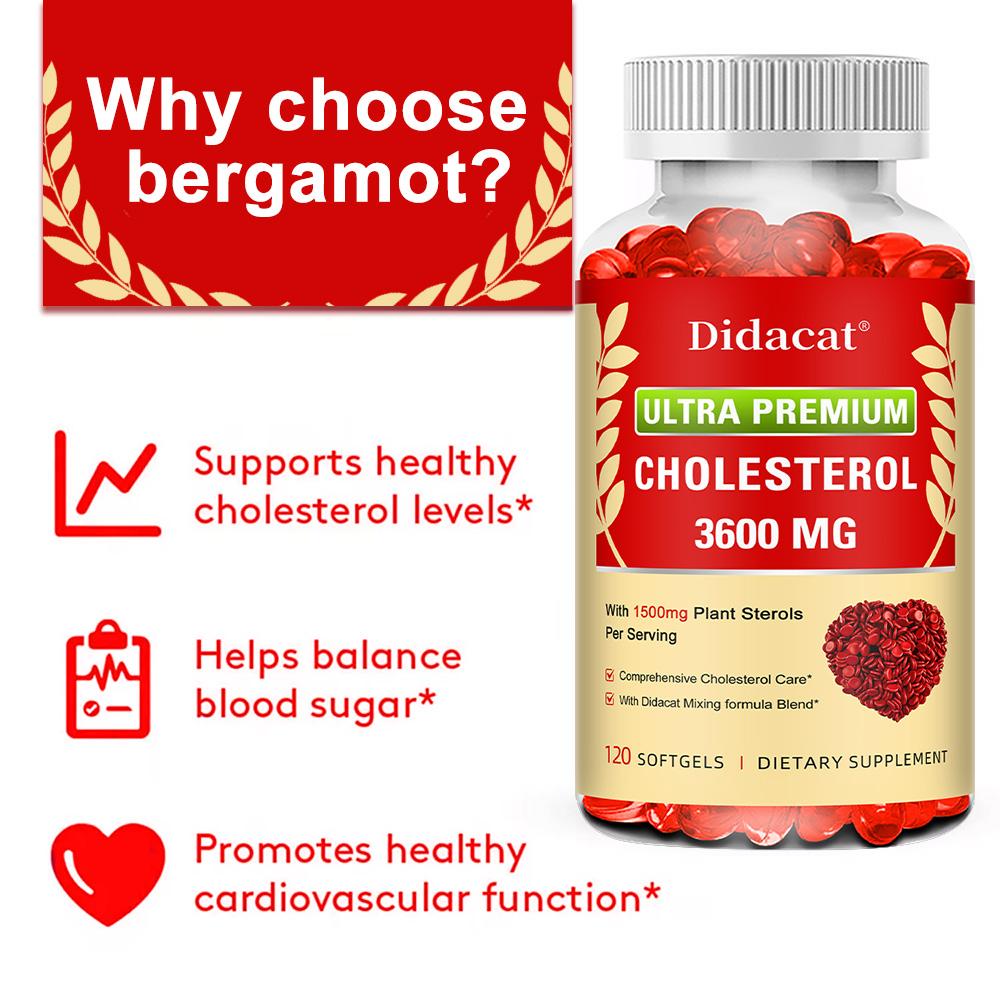 Limpieza de Colesterol Protege Arterias Control de Colesterol Corazón 120 Cápsulas