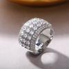Popular supply, eight hearts and eight arrows, zircon ring for women, fashionable European and American rings.