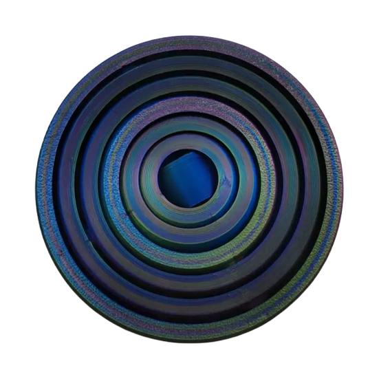 Interstellar Decompression Toy, Gradient Macaron Color Spiral Ring, 3D Printing Vortex Stress Relief Fidget Toy, for Kids Adults Gifts