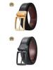 Men's Double-Sided Pin Buckle Cowhide Leather Belt - Versatile Business Casual Trousers Accessory