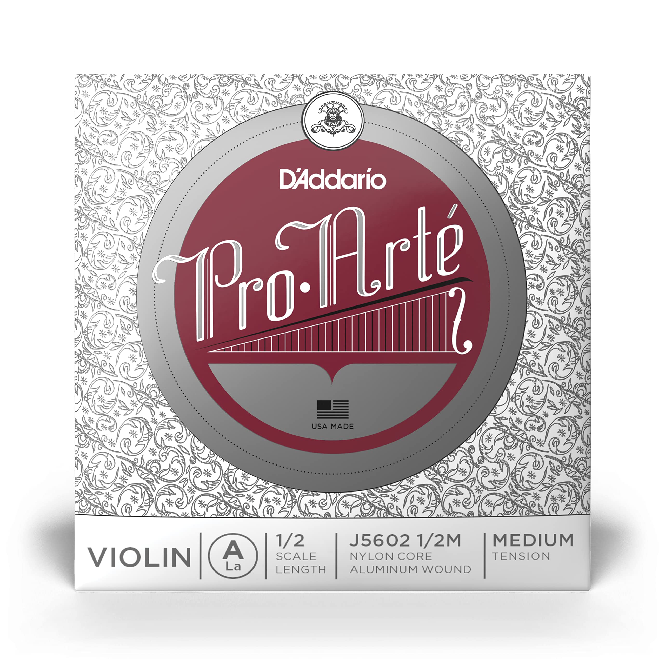 

Pro Arte Violin A Medium Tension D Addario Strings, String, J5602, 1/2M,