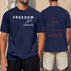 Men's Commemorative Print T-Shirt Free Neck T-Shirt