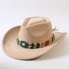 Beliebte europäische und amerikanische klassische Wildleder-Western-Cowboyhüte, Retro-Mode-Cowboyhüte für Herren und Damen