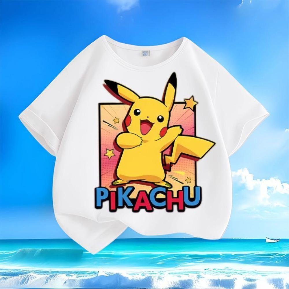 Детские футболки, детские футболки с коротким рукавом, универсальные топы с круглым вырезом 160 белый