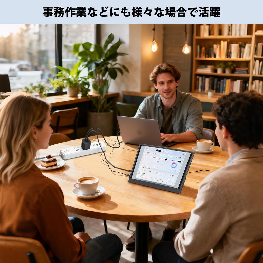 Azeyou Mobile Portable Monitor with IPS LCD 6mm Freestanding USB Mini Compatible with and Ideal for Working from Home or Remote Work Monitor,