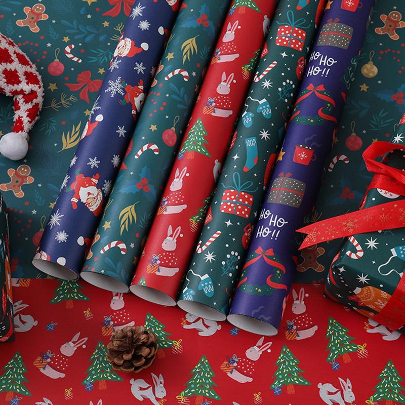 10Pcschristmas Gift Wrapping Paper Multi-Purpose Portability Gift Packaging Papers Party Wedding Gift Wrapping Decoration Papers