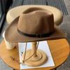 Cappello di Paglia Estivo Western Cowboy 62cm Oversize Testa Grande Tesa Arrotolata per Uomini Donne Protezione Solare Cappello Protezione UV