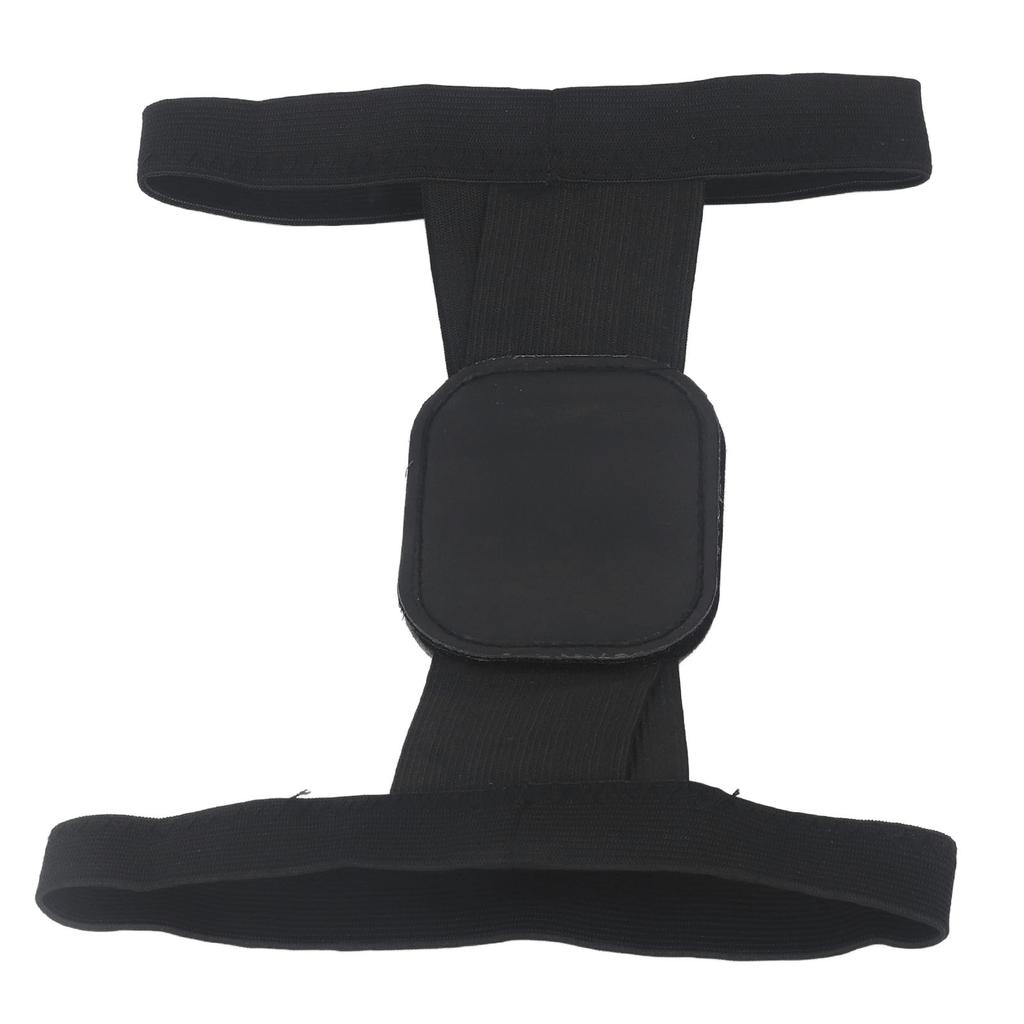 Back Spine Correction Belt Black L Size Men Women Breathable Corrector Hunchback Posture Correction Belt