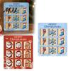 Seasonal Fireplace Mantel Ornaments Christmas Wooden Chessboard Ornament with Santa Claus/Snowflake Design Unique Holiday Gift for Children
