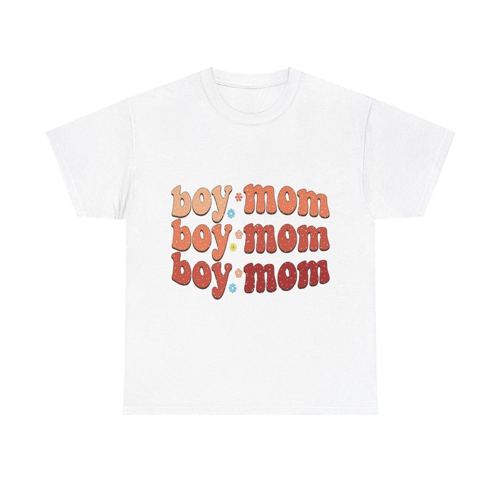 Boy Mom T-Shirt Funny Mom Mother Mum Family Parent Unisex Softstyle Tee