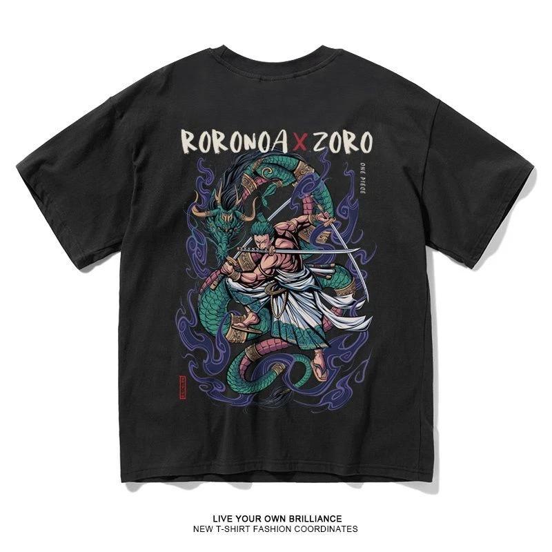 One Piece Zoro Cosplay Anime Manga T-Shirt Tee Undershirt Cotton 3XL