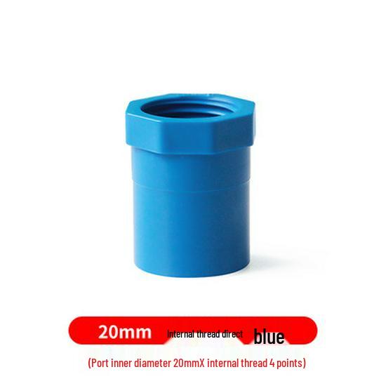 PVC Female Thread Straight Through Connector (Sizes: 20-110)