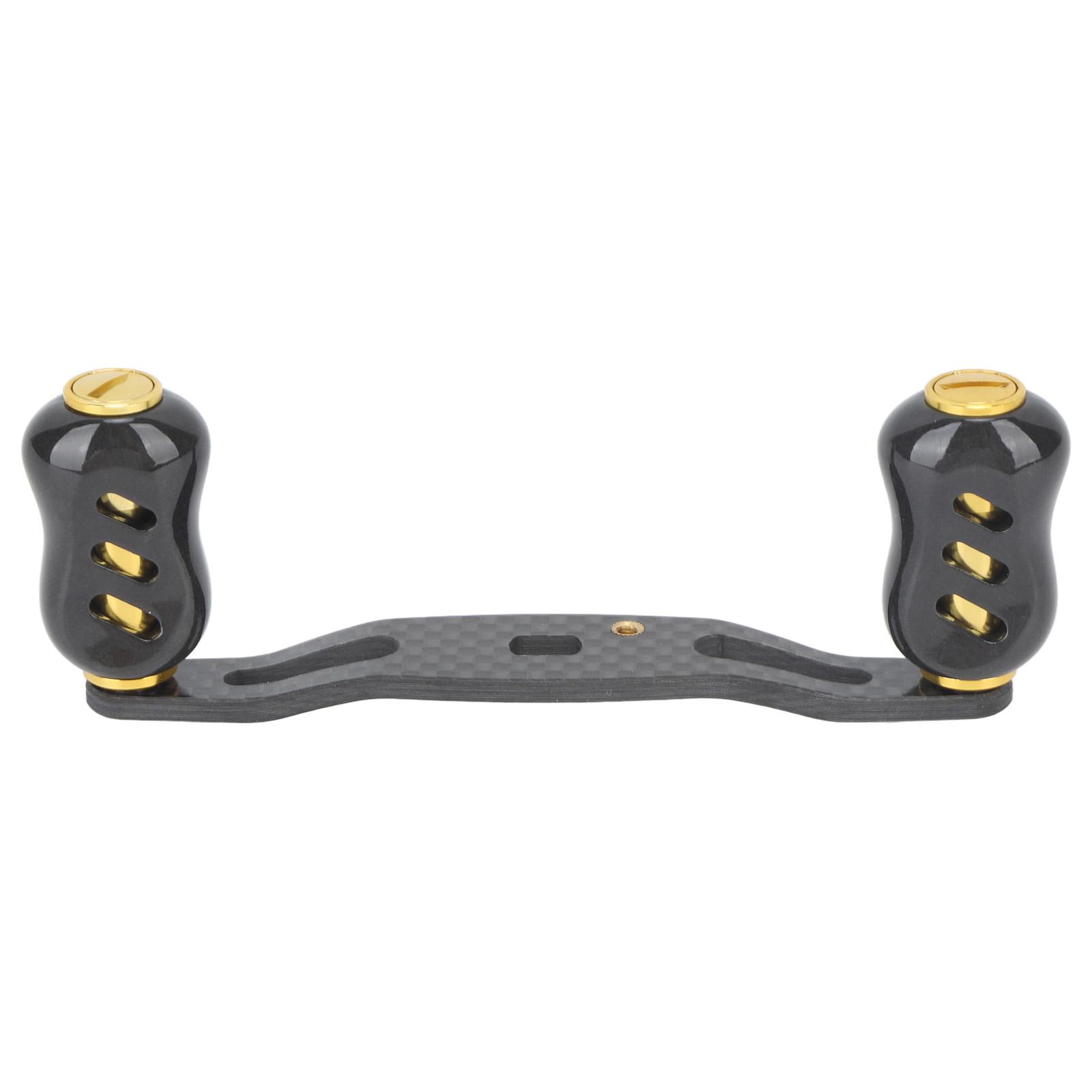 Fishing Reel Handle Carbon Fiber Double Handle Baitcasting Reel Rocker Arm 95mm Replacement for D S A Gold