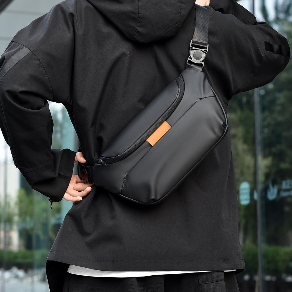 Men's Crossbody Bag Street Trendy Breast Bag Summer Daily Wear Men's Shoulder Bag