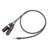 MOGAMI 2534 Y-Cable (4.4mm 5-Pole Male to 2 XLR Male) (1.5m)