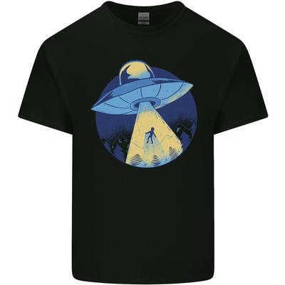 Funny Alien Abduction UFO Unisexs Light Cotton TShirt