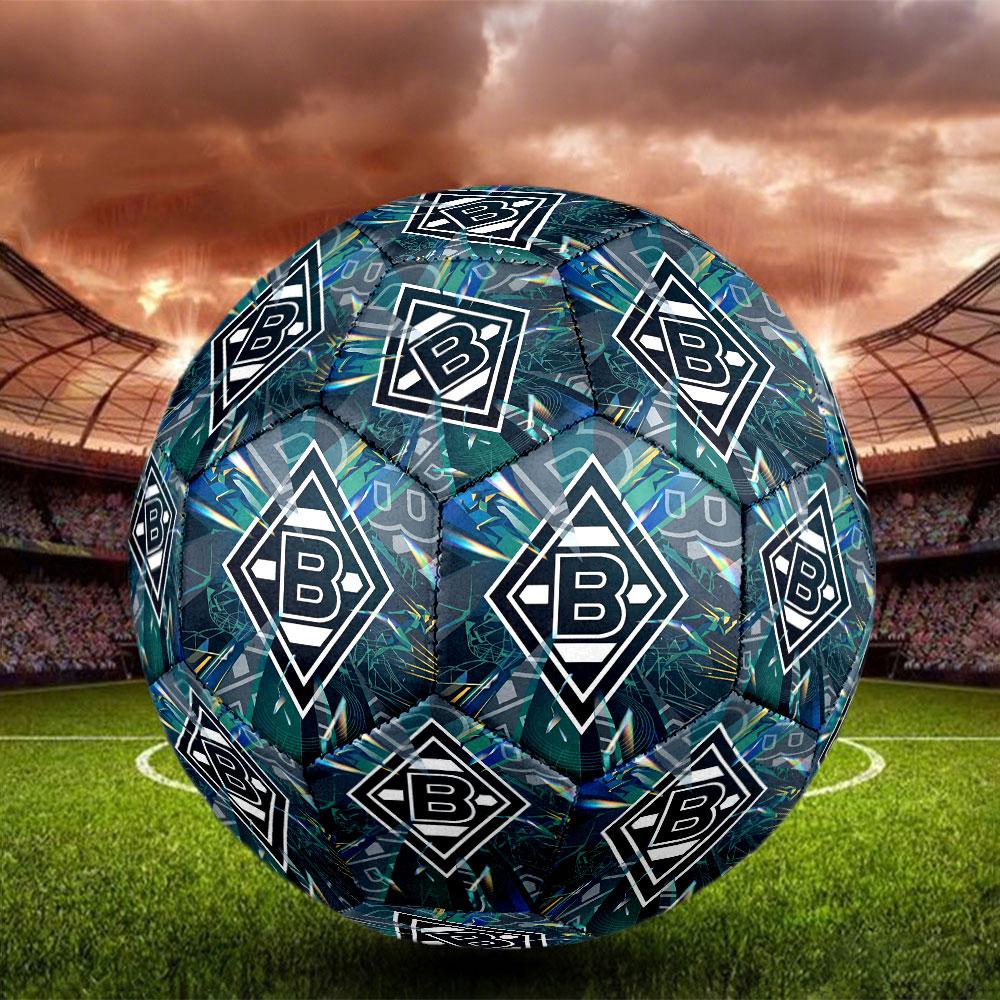 Borussia Monchengladbach Print Size 5 Soccer Ball, Standard Match Football for Sports Game and Team Practice, Ideal Gift for Soccer Fans