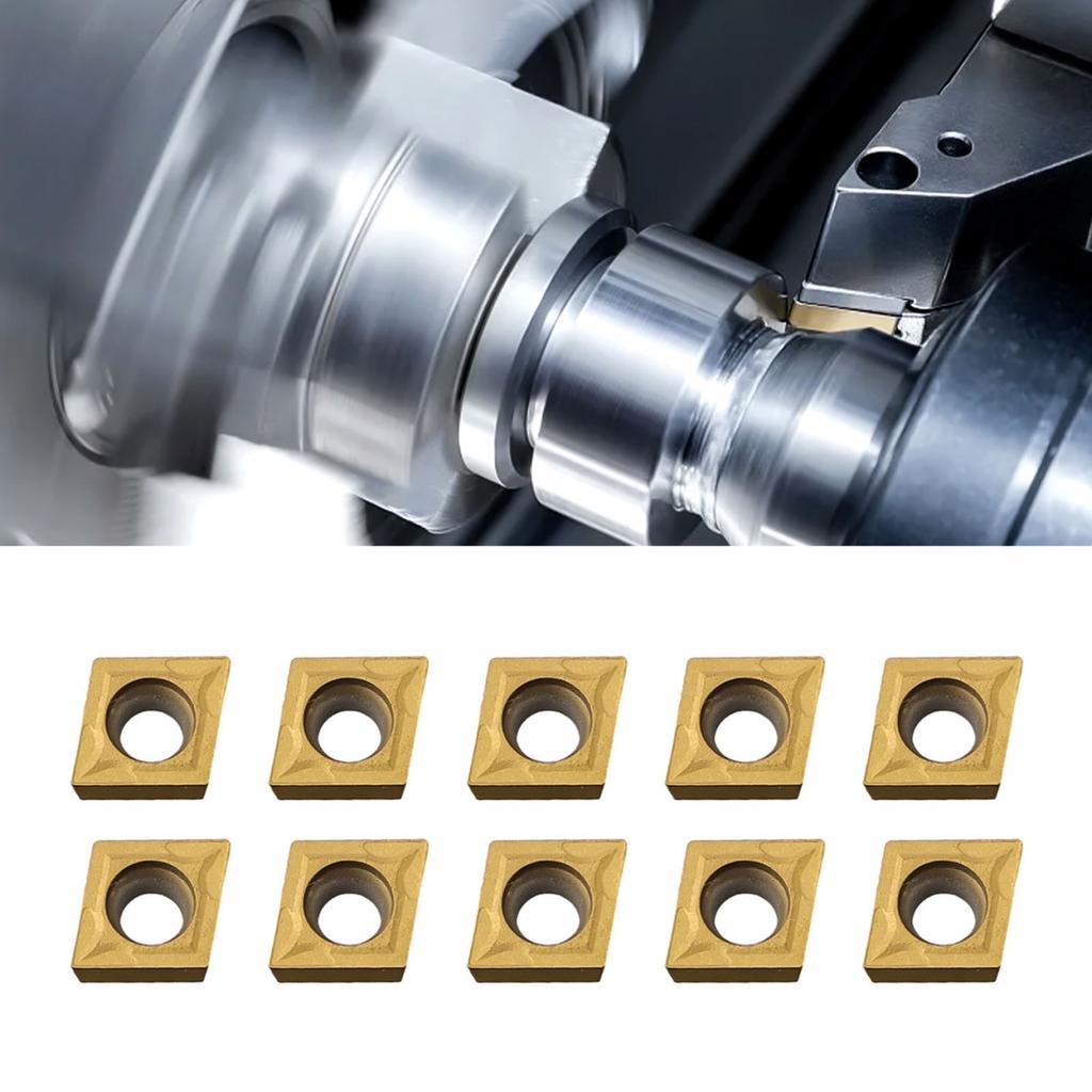 10-STÜCK CCMT09T304 VP15TF Hartmetallspitzen Einsätze Messerkopf Drehbank Drehmeißel