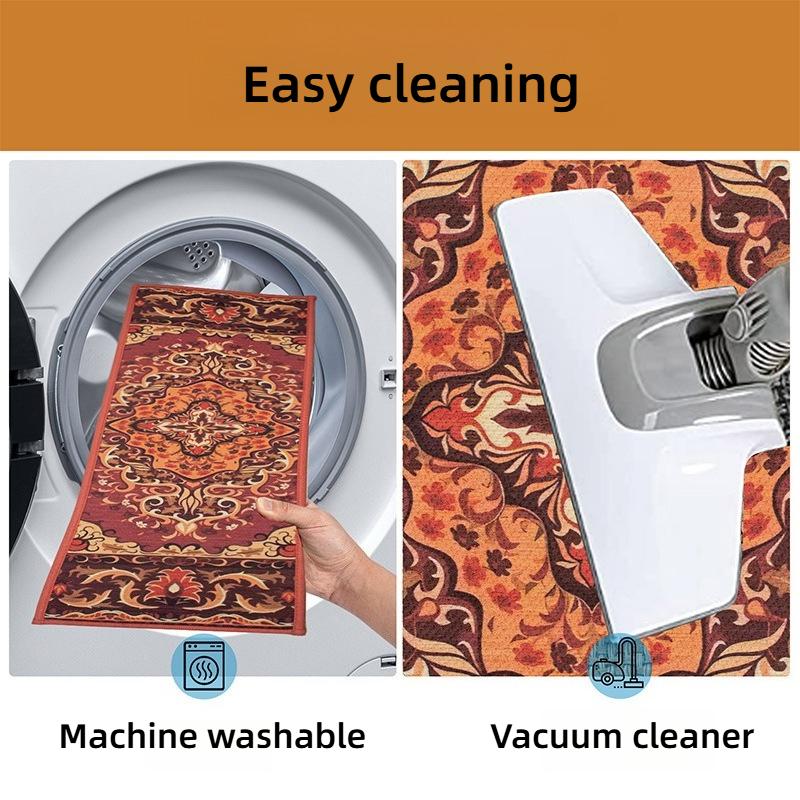 Persisches Retro-Blumenmuster Treppenmatte Dekoration Haus Rutschfest Selbstklebend Treppenmatten 7 Stück 15 Stück Maschinenwaschbar Stufenmatte