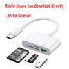 Type-C Multi-Function Card Reader: Directly Manage USB, TF, SD, Camera Memory Cards Via Mobile Phone