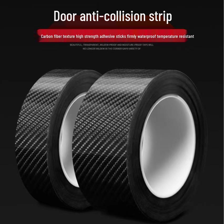 5D Carbon Fiber Car Door Sill & Trunk Protector Sticker - Anti-Scratch, Anti-Kick, Anti-Collision Film
