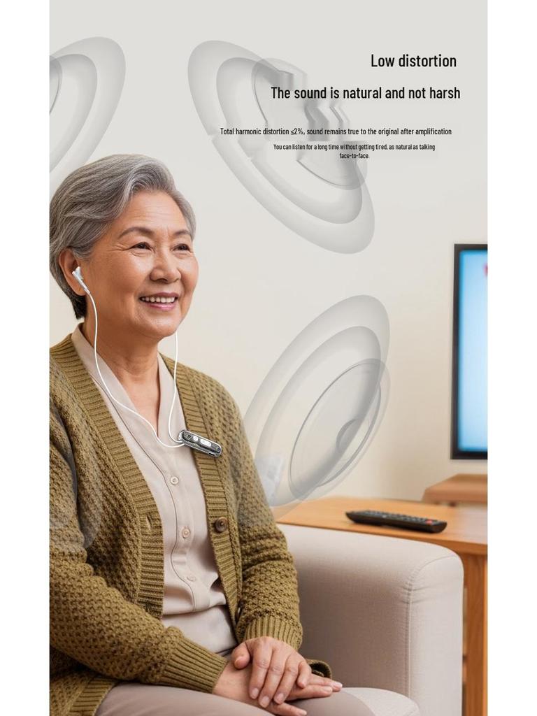 Universal Bluetooth Hearing Aid Clip-on Earphones with Long Standby and High Sound Quality