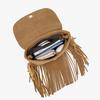 Summer Fashion Retro Lace-up Women's Tassel Bag, Retro Matte Commuting Large Capacity Crossbody Bag