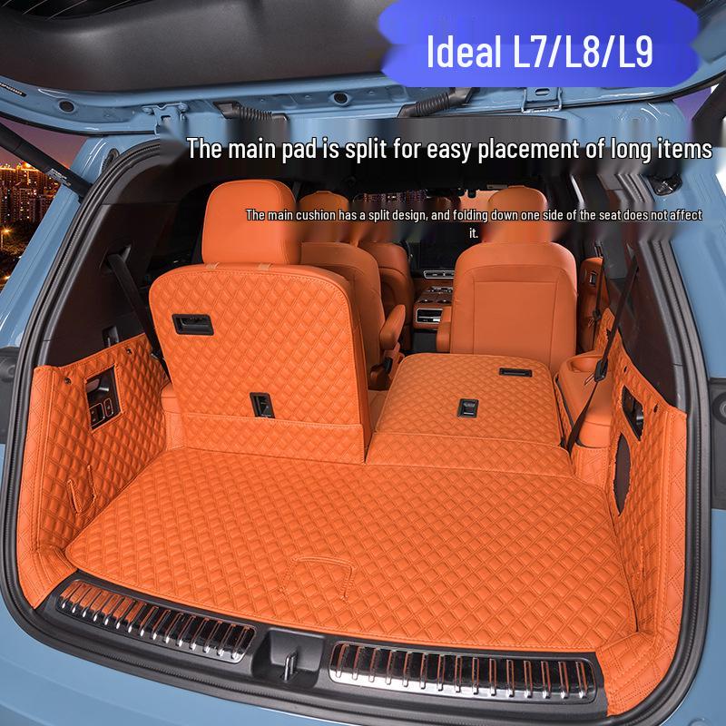 Ideal L8 Trunk Mat: Full Coverage Tail Box Liner for Car Interior Modification