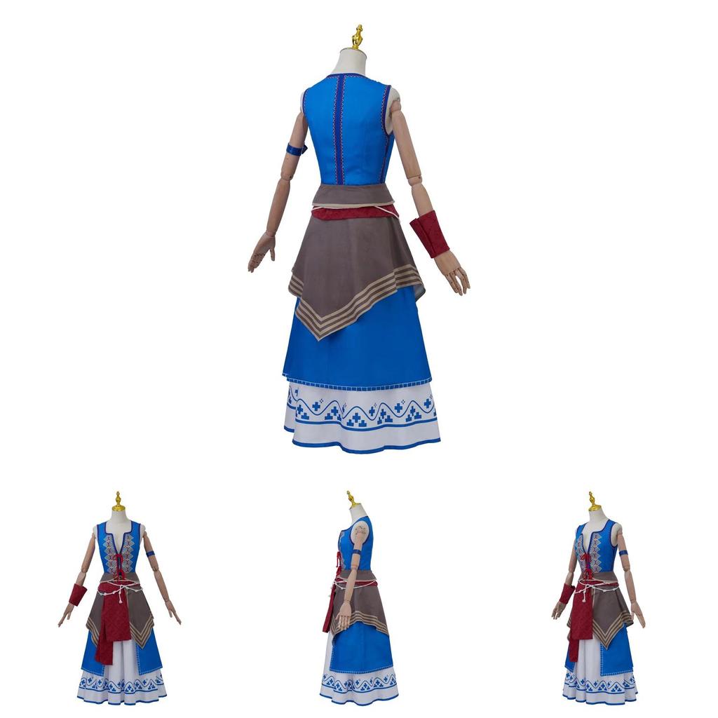 The Witcher 3 Wild Hunt Keira Cosplay Costume With Polyester Fabric For Halloween Themed Events