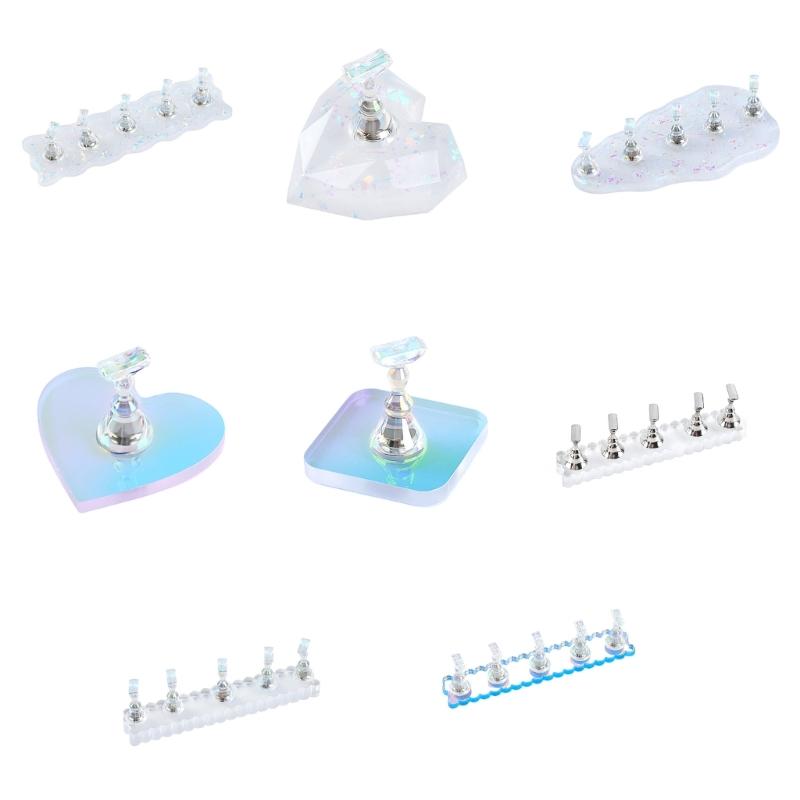 Nails Art Display Stand Magnetic Nail Tips Practice Holder Nail Stand Nail Holder Nail Tips Holder for Painting Nails