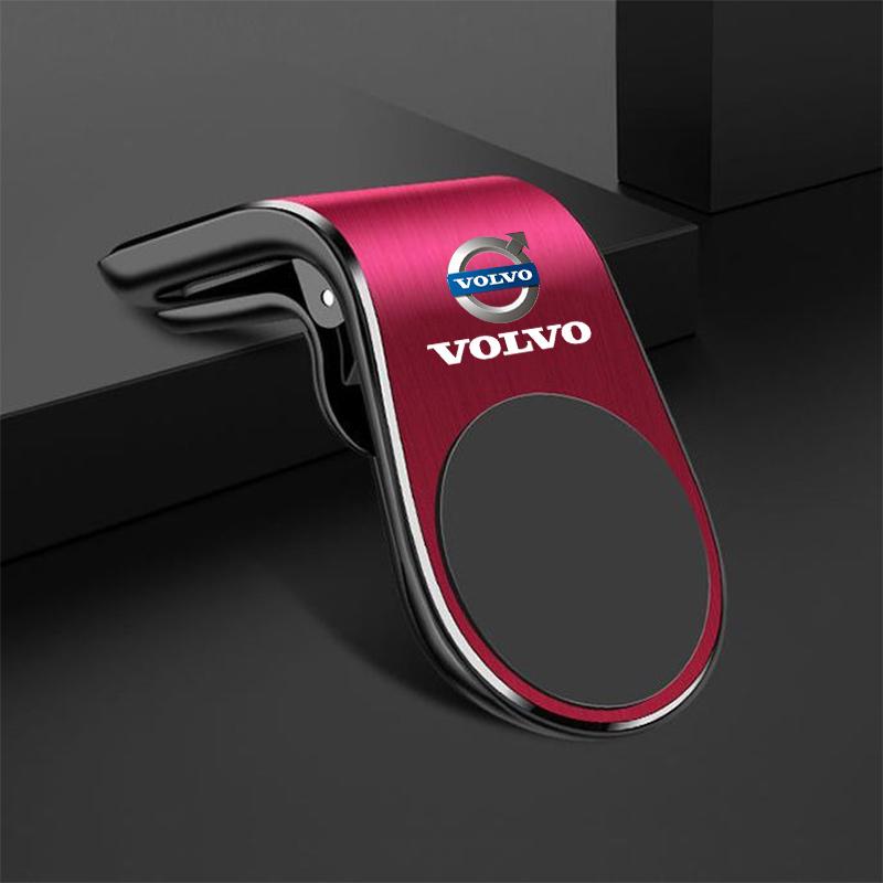 

Magnetic Car Mobile Phone Holder Air Conditioning Vent Clips Accessory For Volvo AWD V60 V40 XC90 S60 XC60 S90 V90 CX70 XC40 C40 червоний