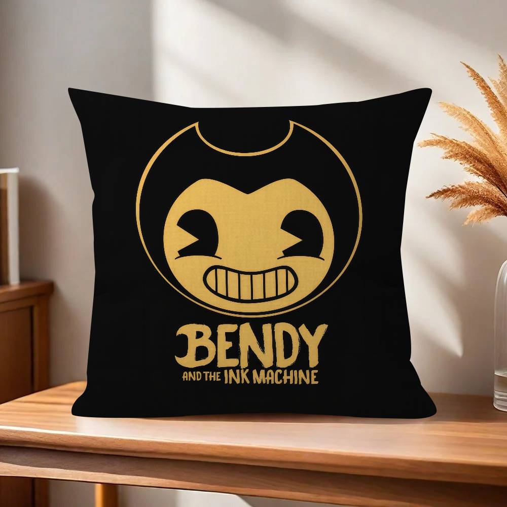 

Game BBendy and the Ink MMachine Pillow Cushion Cover Pillowcase Living Room Sofa Home Decor Customized 30x30cm