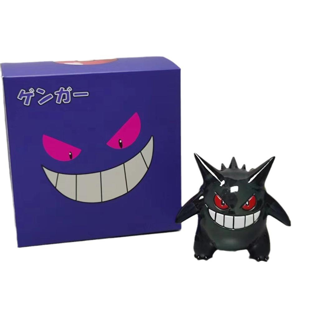 Pokemon Gengar Cartoon Action Figure GK Handmade Scale Model Doll Ornament Children Collectible Decorative Toy Surprise Birthday Gift Presents