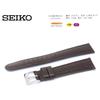 Seiko Watch Band 20mm Leather Brown Men's with Care Instructions