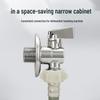 All-Copper High-Flow Hot & Cold Water Switch for Appliances (4-6 Minute Angle Valve).