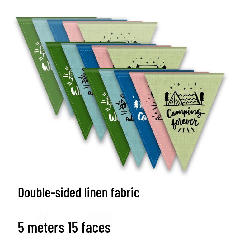 OEING Outdoor Camping Triangle String Flag