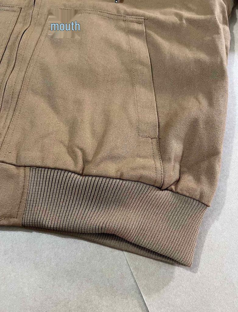 American Style Retro Thickened Canvas Hooded Jacket