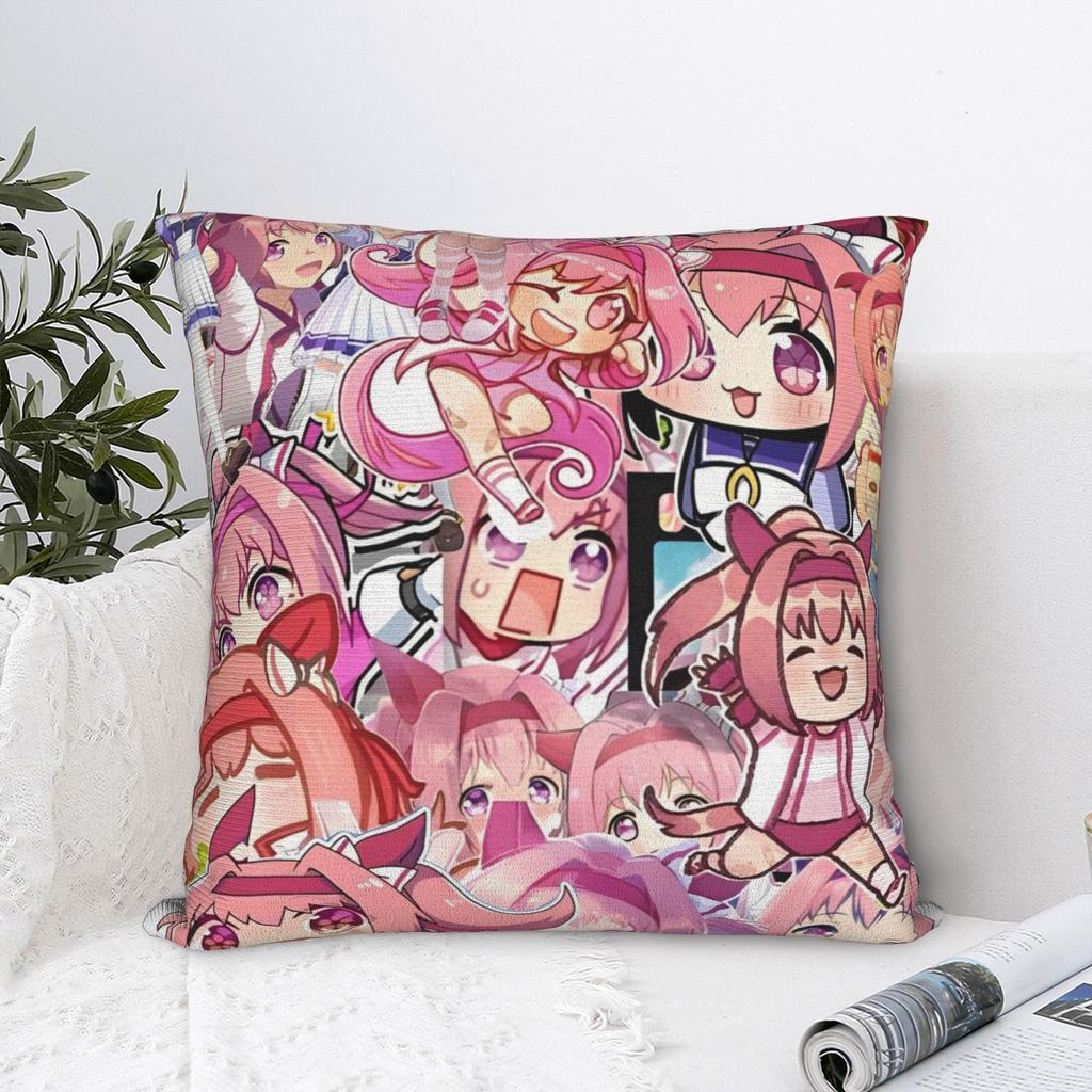 Umamusume Pretty Derby Haru Urara Pillowcase Printing Polyester Cushion Cover Decor Pillow Case Cover Seat Square