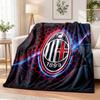 AC Milan Printed Flannel Blanket Warm Comfort Bed Throw For Indoor Home Decoration