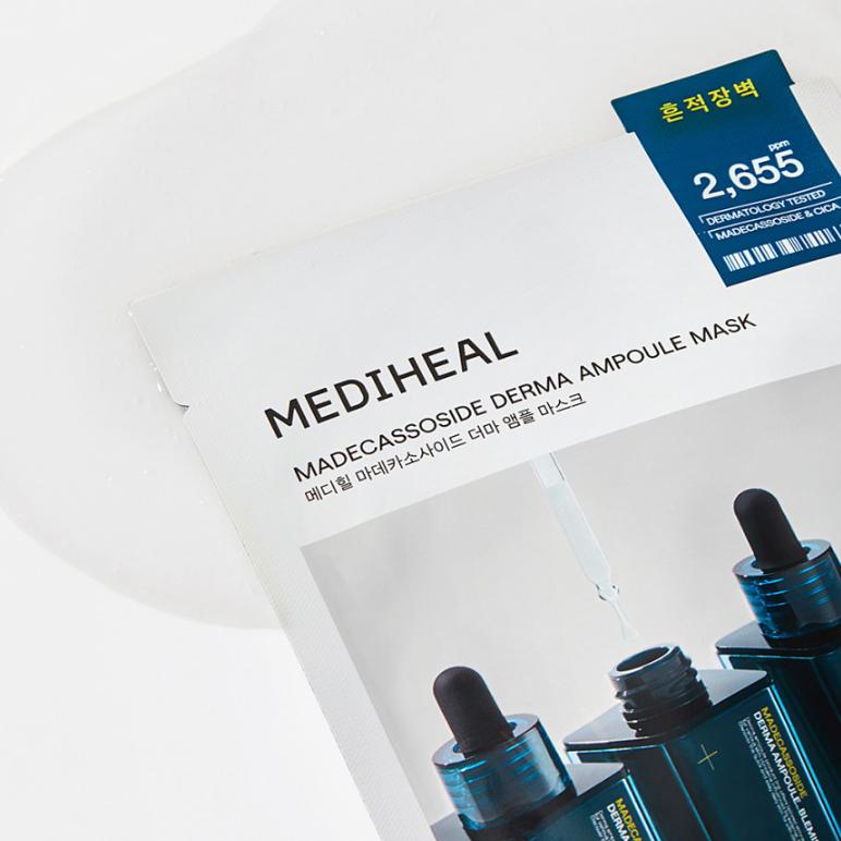 Mediheal Madecassoside Derma Ampoule Mask (High-Potency Barrier Care) – 10 Sheets