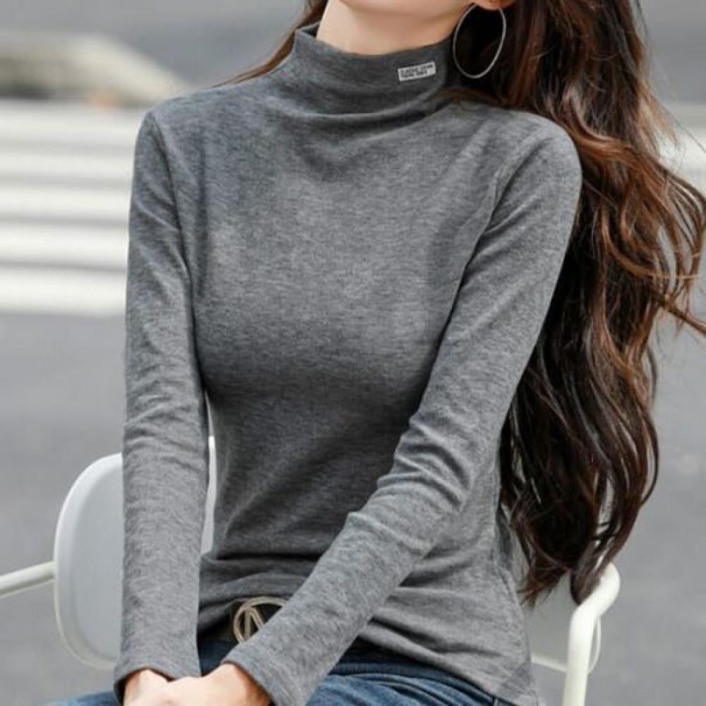 Navava Women Label PoinT Half Polo Long Sleeve T shirT nT3024