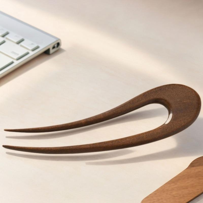 Elegant Wood Hairpin For Women Ancient French Hair Stick Wooden Hair Accessories For Bun Updos And Formal Event