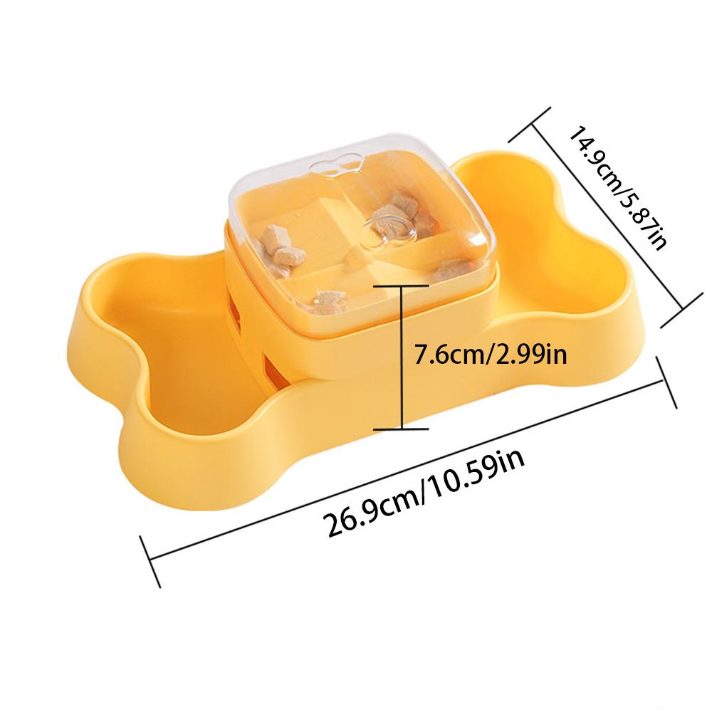 Dog Treat Dispenser Toy, Pet Slow Feeder Press-to-Pop Food Dispenser, Interactive Puzzle Toy for Mental Stimulation